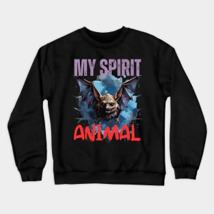 Bat Spirit Animal Crewneck Sweatshirt